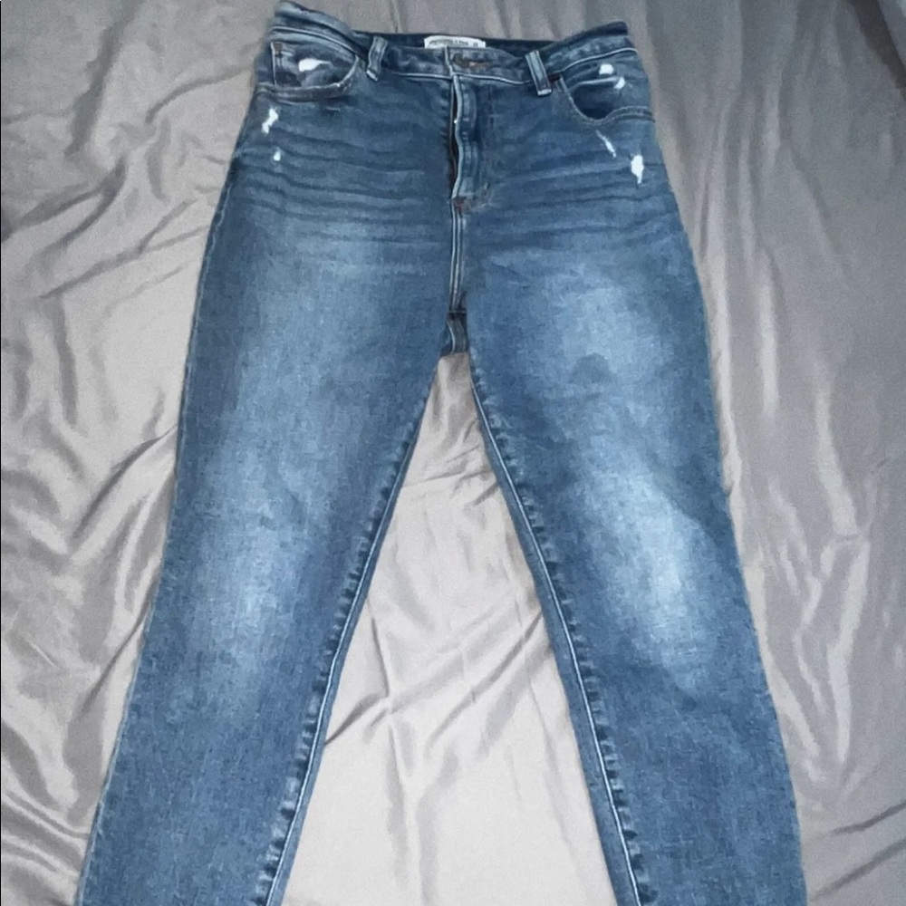 Abercrombie & Fitch High Rise Curve Love Jeans Super Skinny Ankle